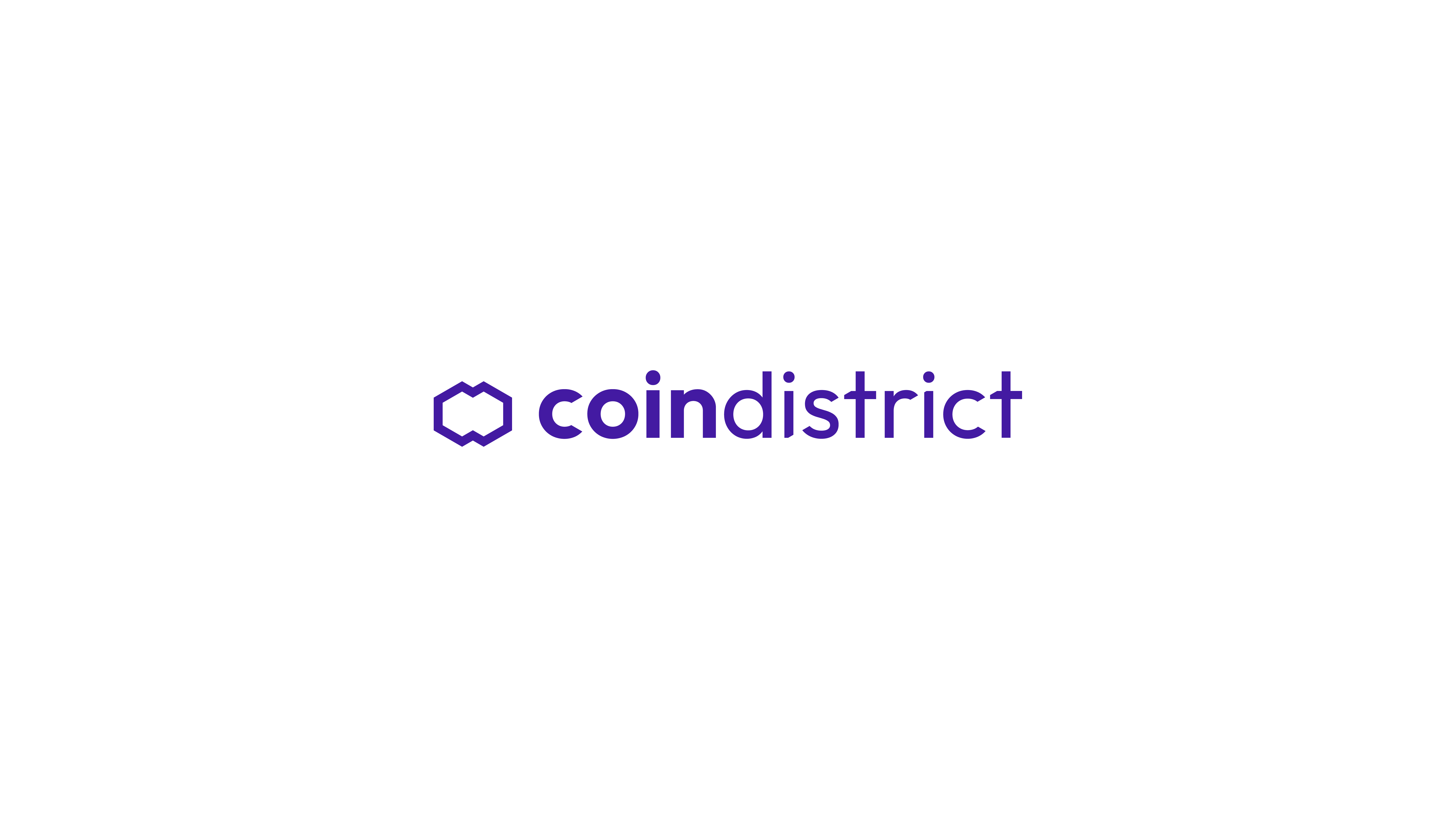 Logo Coin District noir sur fond blanc
